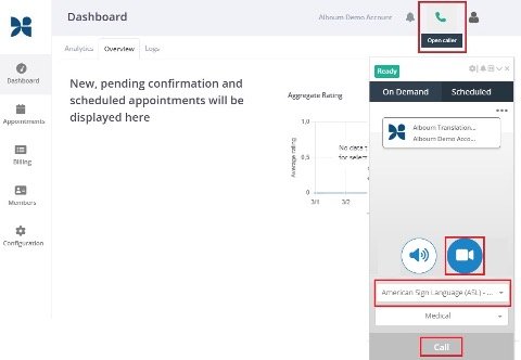 Accessing On-Demand Video Interpretation